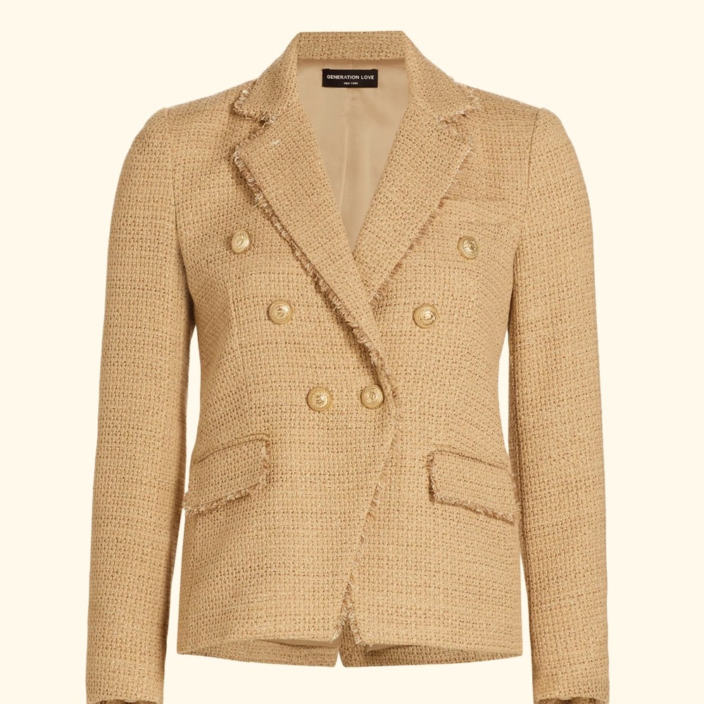 Generation Love Eliza Tweed Blazer size M  new without tags